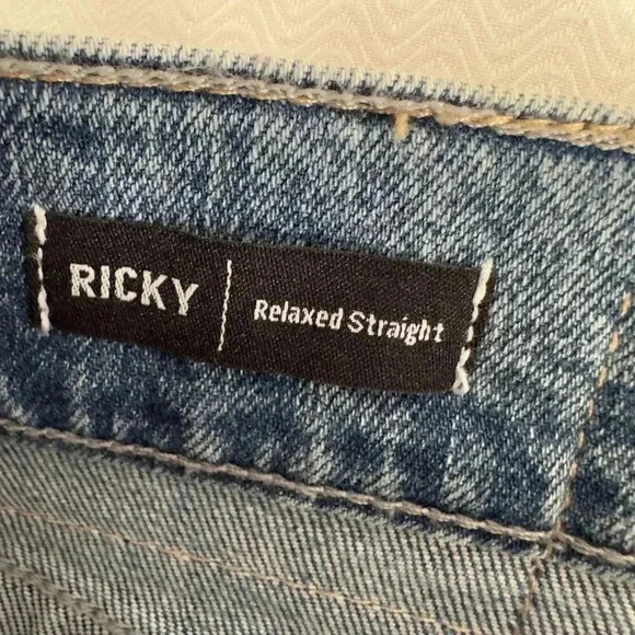 True Religion Ricky Relaxed Straight Denim Jeans Medium Light  Wash Men's 29 - Picture 11 of 15